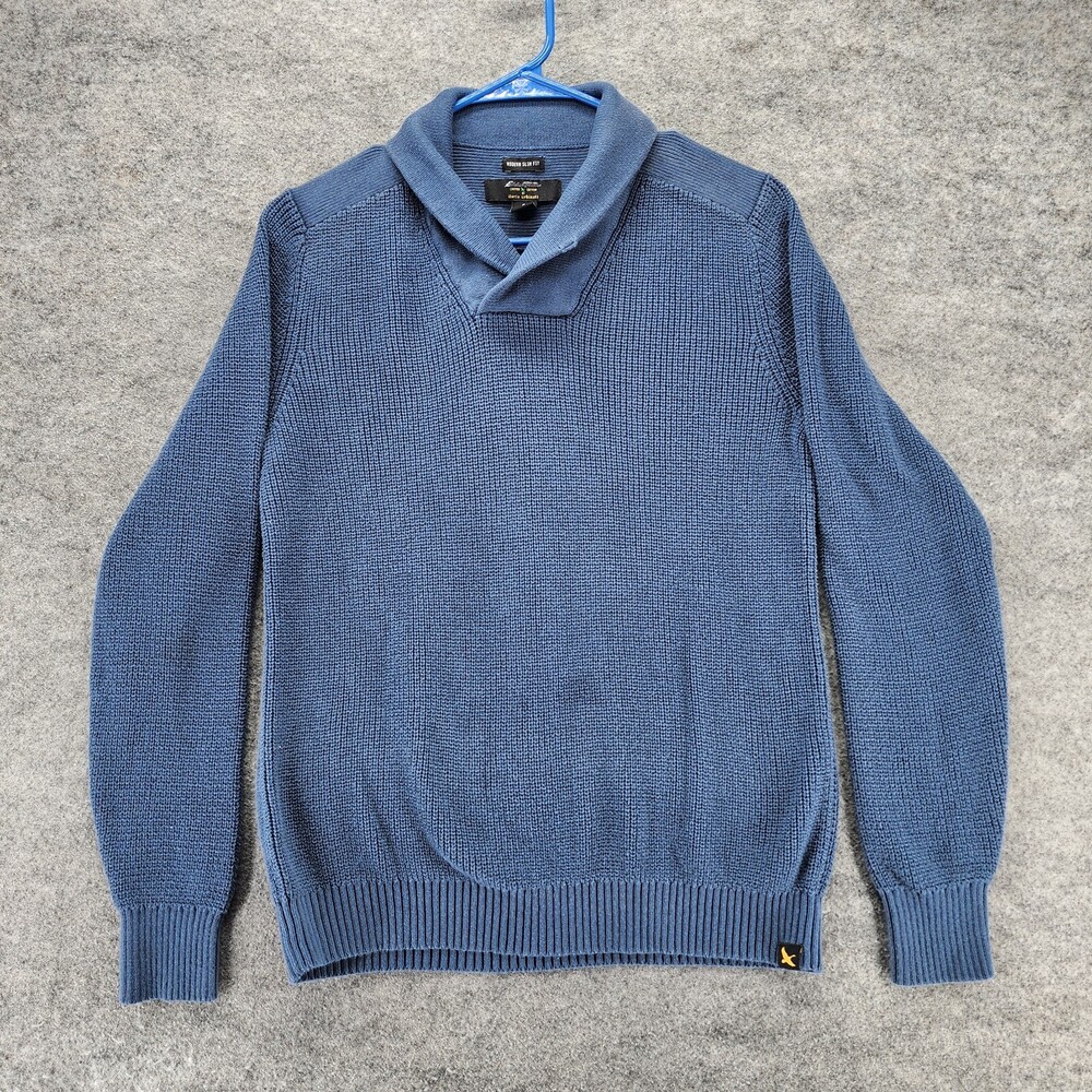 Eddie Bauer Sweater Mens Small Ilaria Urbinati Modern Slim Fit Blue